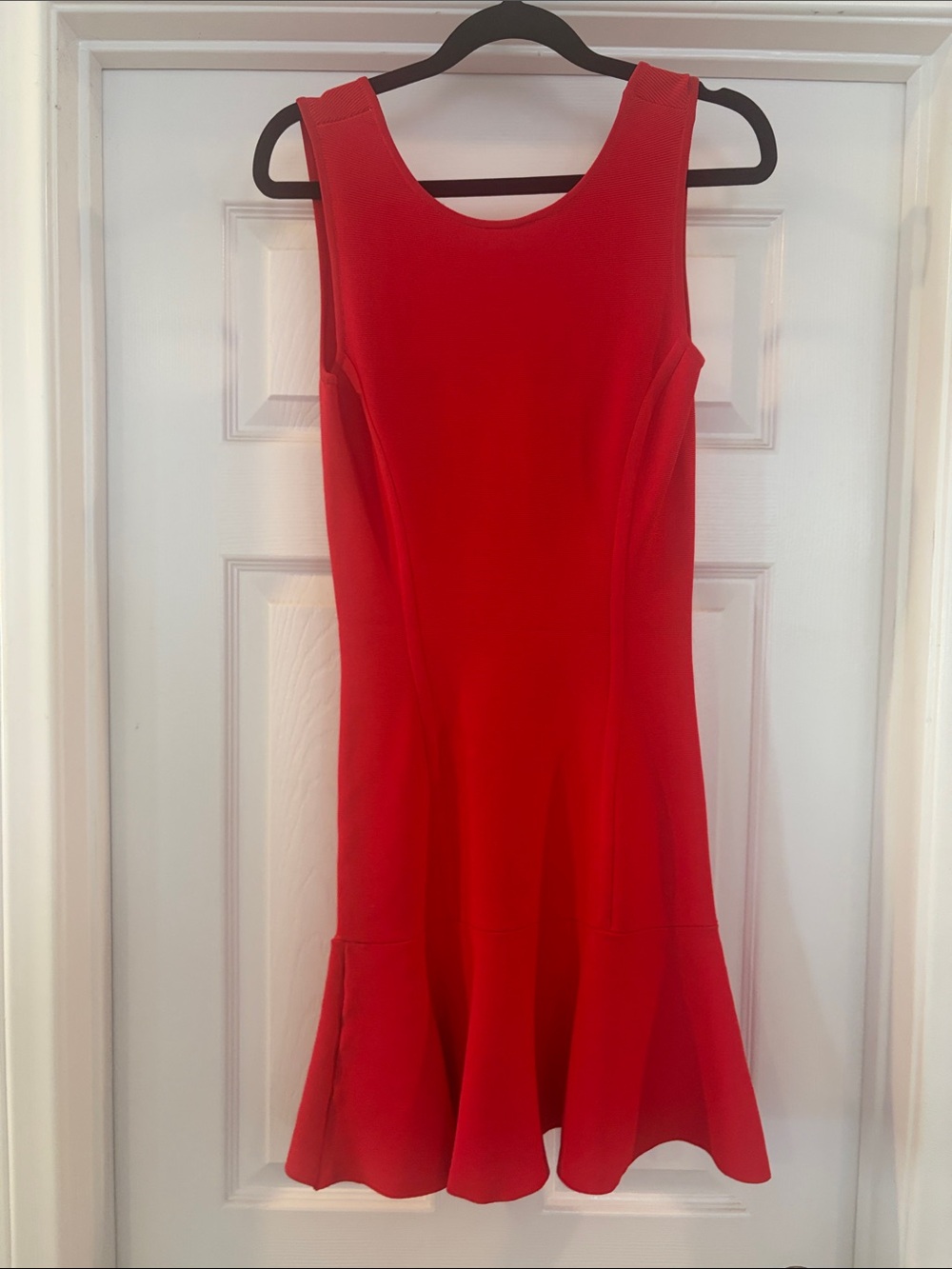 BCBGMaxAzria Sleeveless Red Fit & Flare Dress
